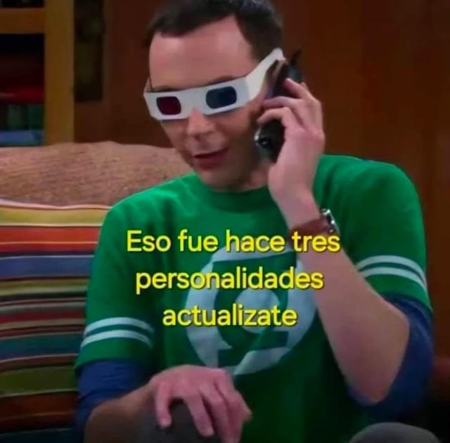 el man que cambia constantemente de personalidad - meme
