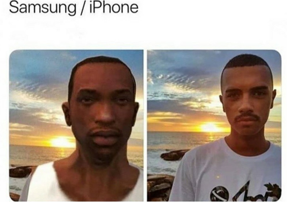 Samsung/iPhone - meme