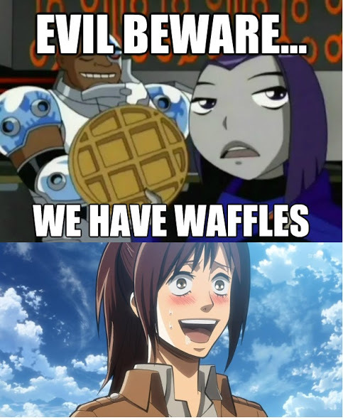 Beware of waffles - meme