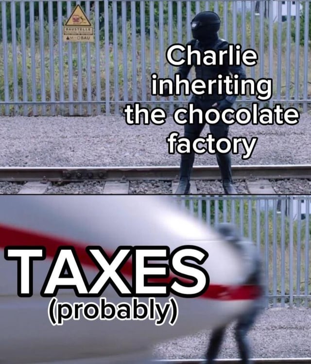 Taxes for sure - meme