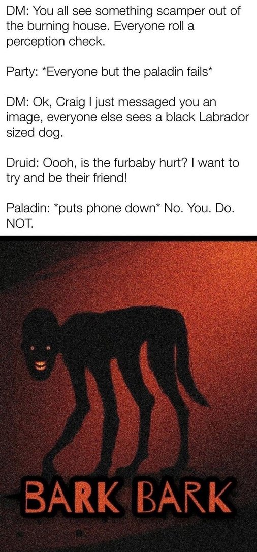 That moment when the DM prepares a Halloween special - meme