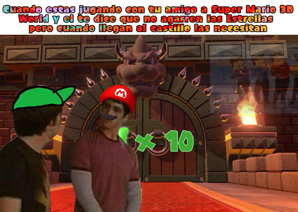 Pobre los hermanos Mario - meme