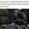 abandon ship