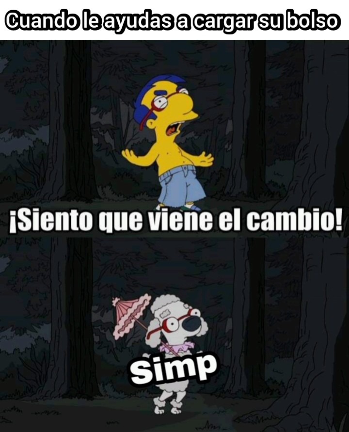 Qué simp - meme