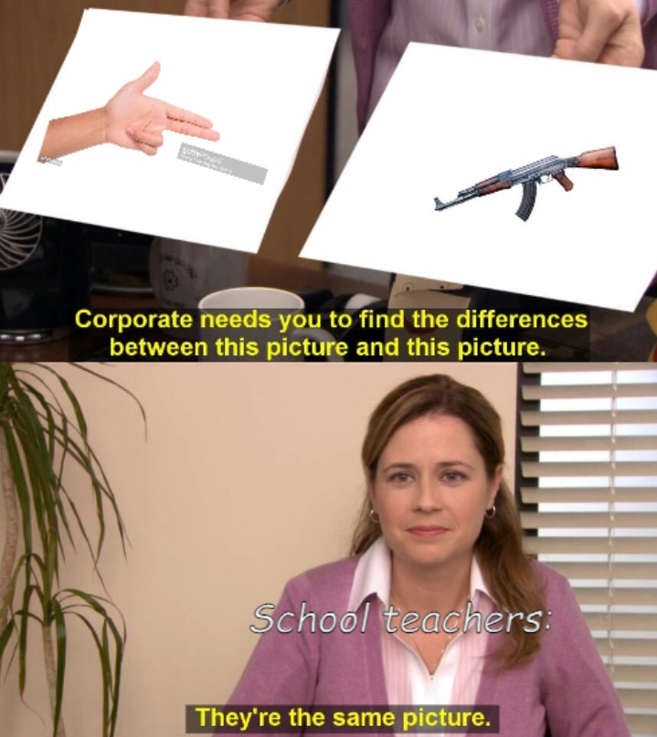 Le finger gun - meme