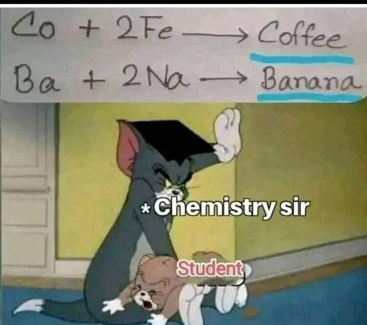 La chimie pour les nuls - meme