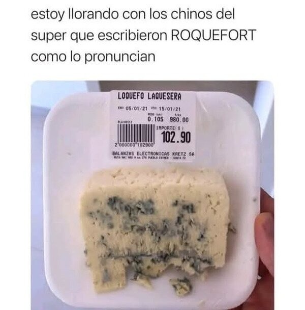 roquefort en chino - meme