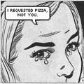 When you want pizza but a hot guy shows up instead