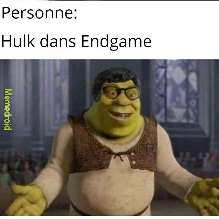 Hulk dans endgame - meme