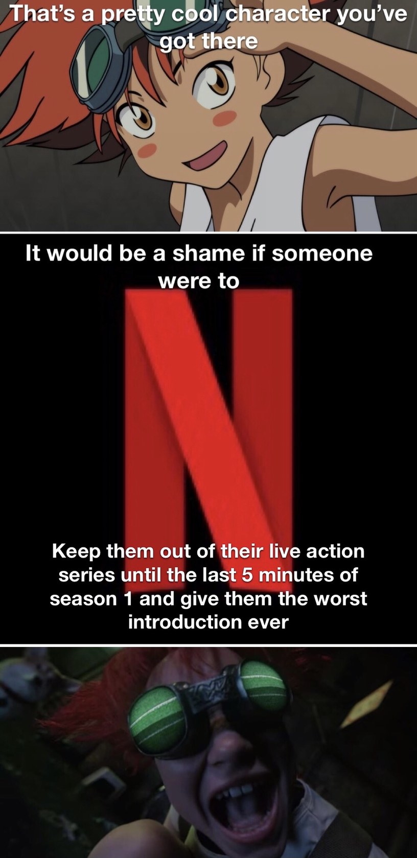 Netflix with Cowboy Bebop be like - meme