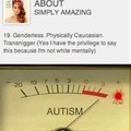 Autism is not very nice