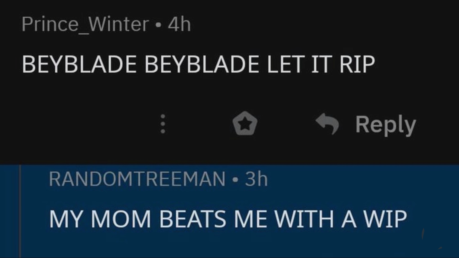 Beyblade beyblade this is shit - meme