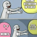 School vs. memes