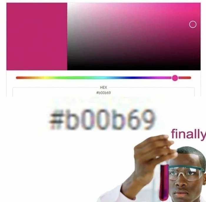 The perfect color - meme