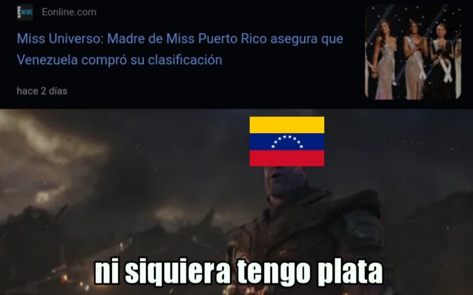 Literal entre miss venezuela y miss republica dominicana y escogieron a la más fea :grin: - meme