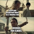 Disappointed Vikings fans