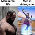 HOmbres en la vida vs en videojuegos