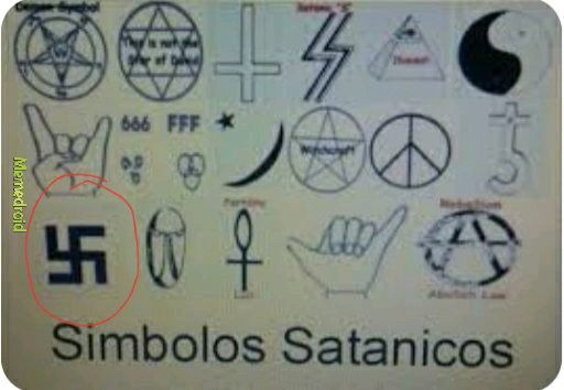 Simbolos Satánicos - meme