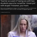 Teacher accused of having sex with two students