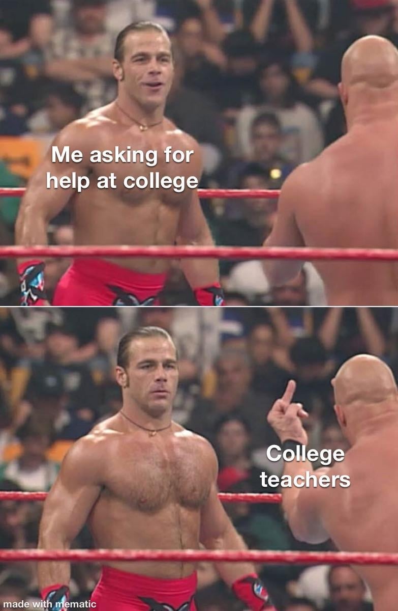 College teacher meme