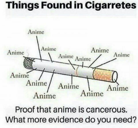 Anime is cancer :v - meme