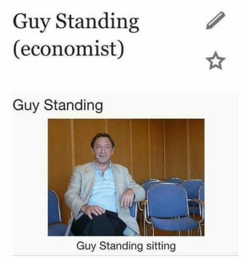 guy standing - meme