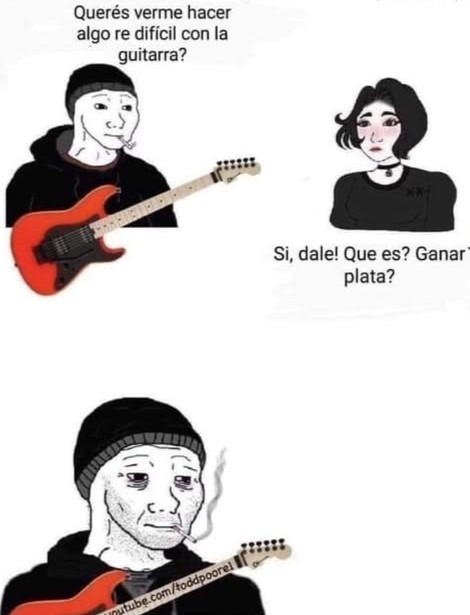 La mejor canción es la plata - meme
