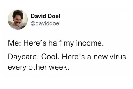 Income vs daycare - meme