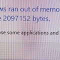 How'd this PC run out of memory!?