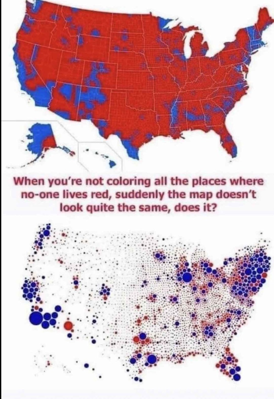 Rs think empty Praries are people. - meme