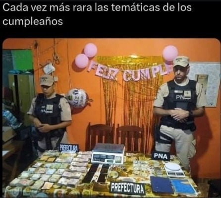 Cada vez más raros los temas de los cumples - meme
