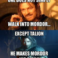 one does not...