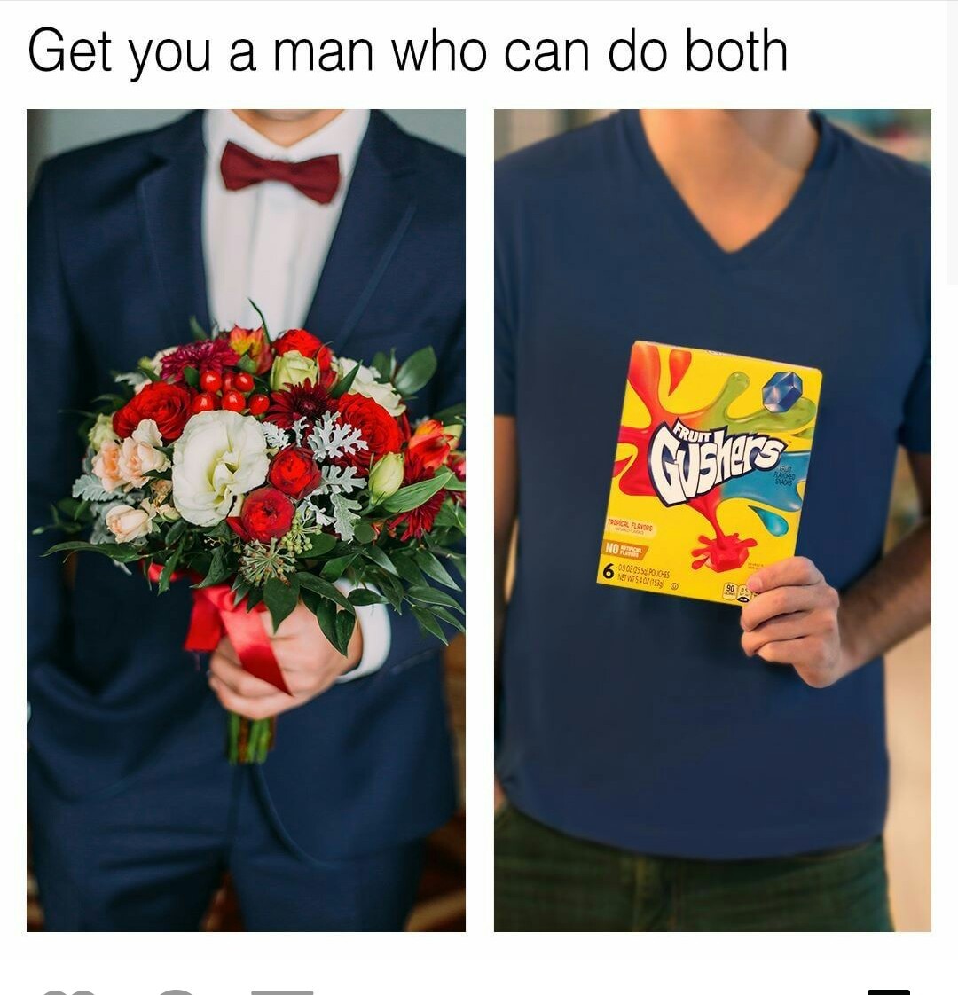 This is gushers AD on instagram - meme