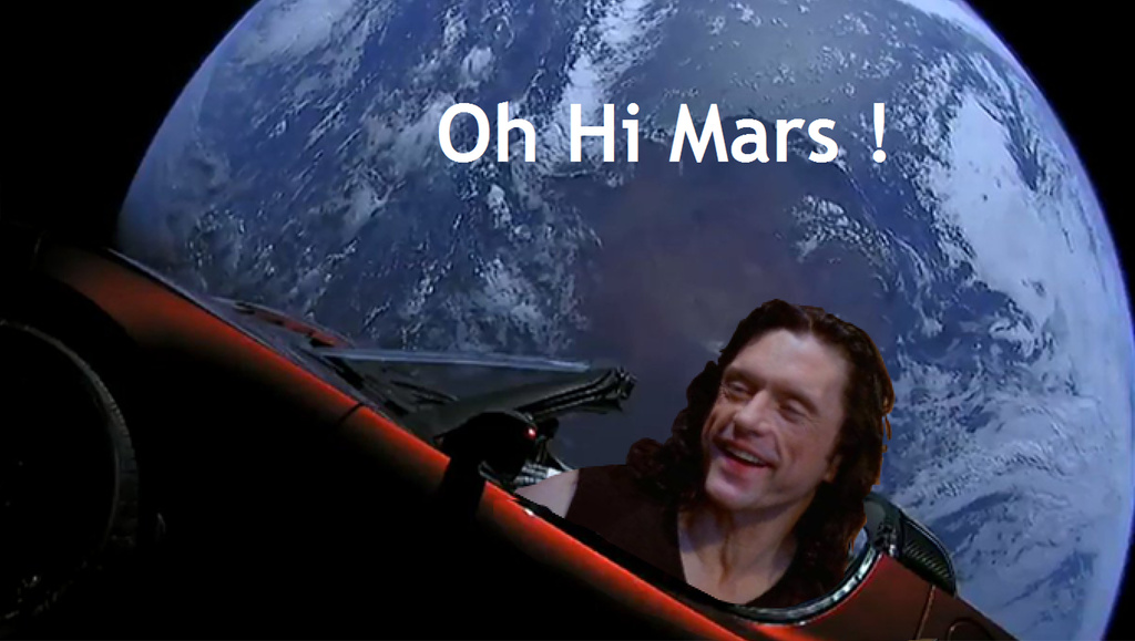 Space Tesla - meme
