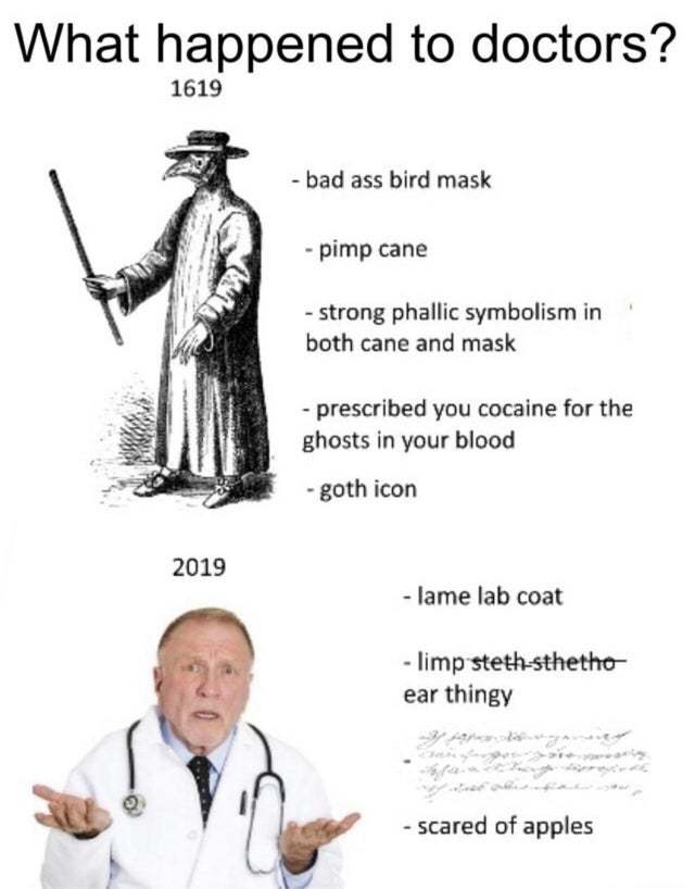 What happened to doctors? - meme