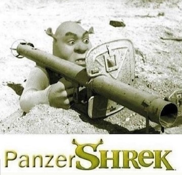 el panzersherek era un arma alemana de la segunda guerra mundial - meme