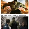 The Rock after joining DC universe
