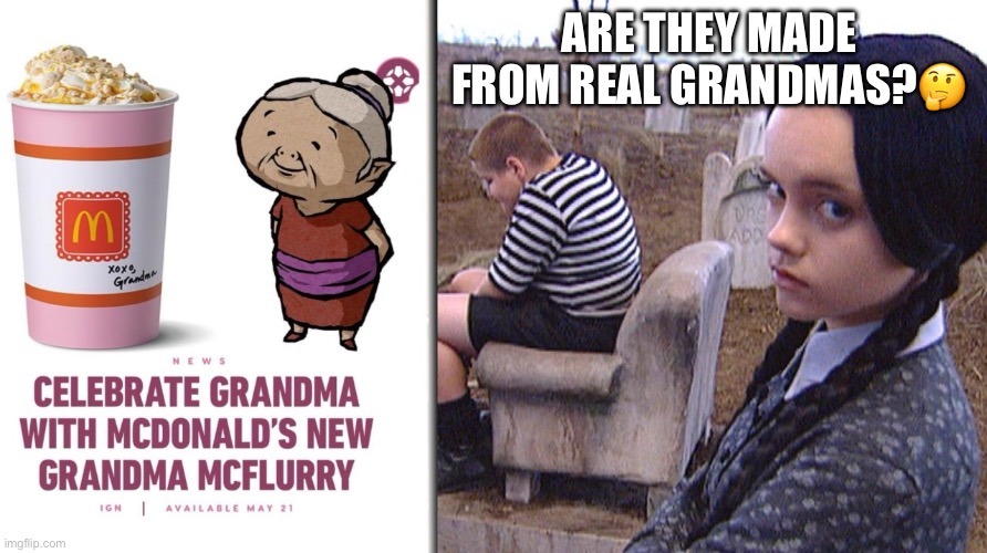 Grandma McFlurry McDonald's meme