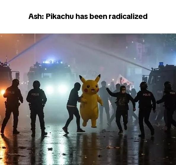Radicalized pikachu meme