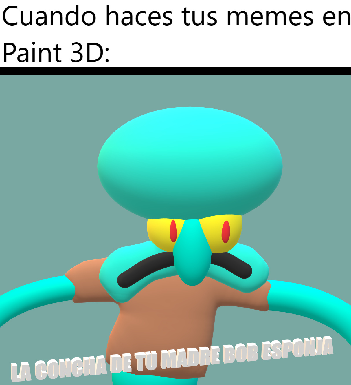 Calamardo 3D - meme