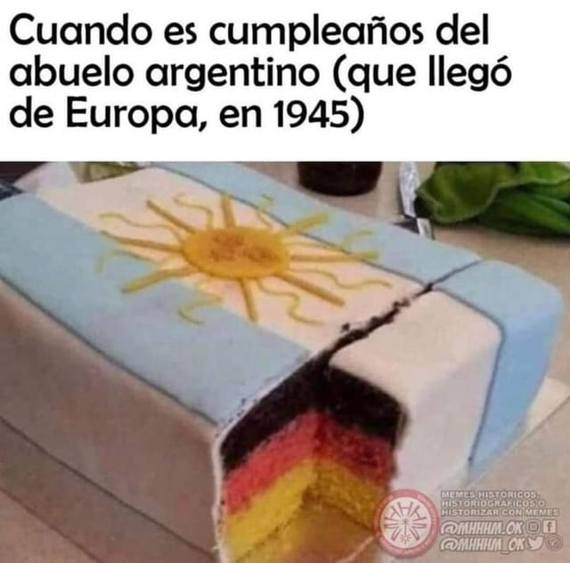 Meme del cumpleaños argentino de 1945