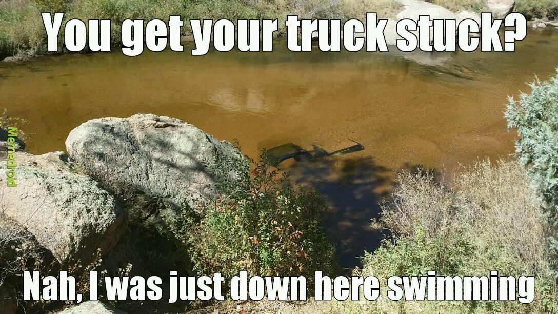 I saw this in a river this last summer while I was fishing - meme