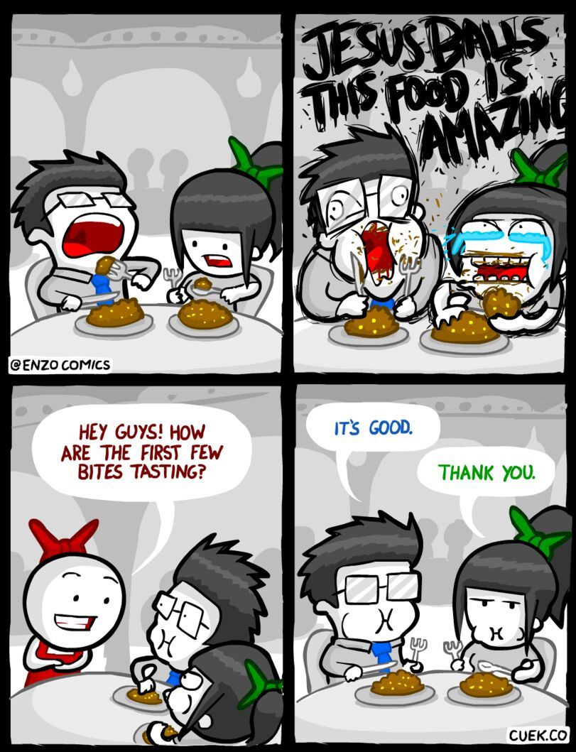 how to behave when you are fine dining - meme
