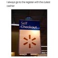 I always go to the register with the cutest cashier