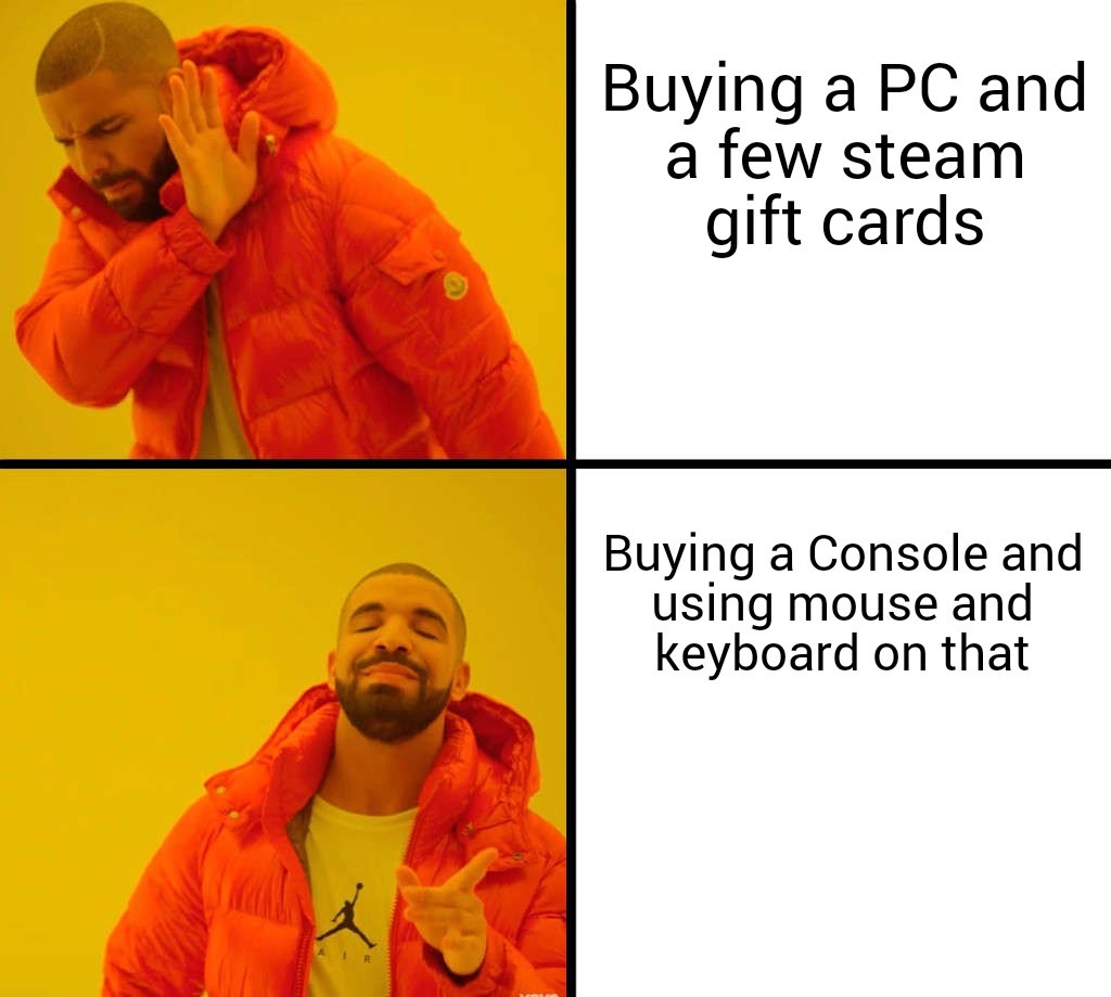 Pc VS Console - meme