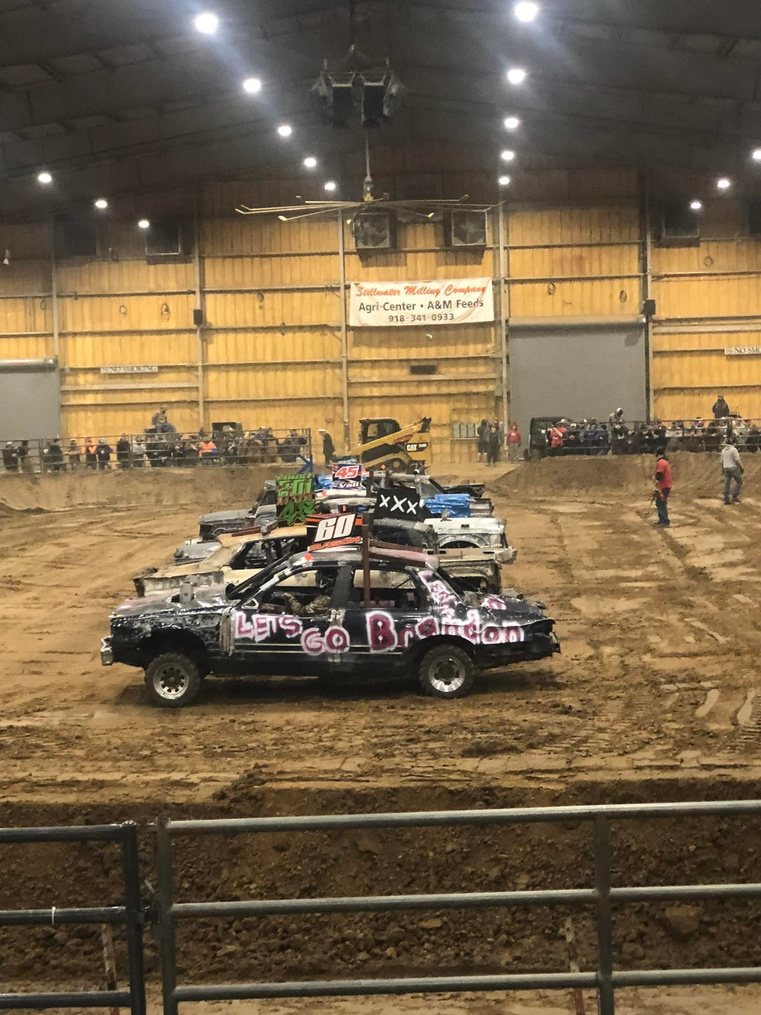 Local Demolition Derby Doing Good Things! - meme