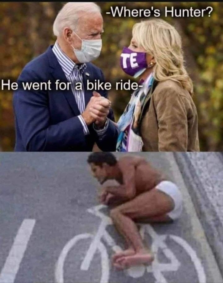 Hunter bike ride - meme