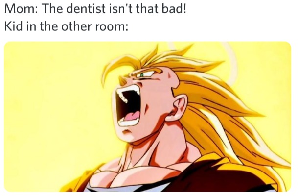 At the dentist - meme