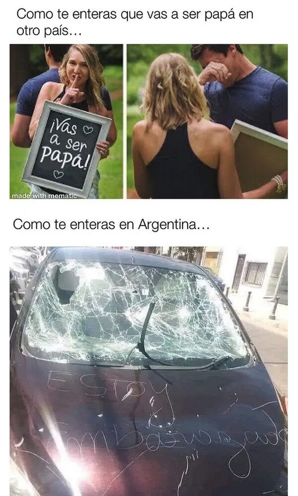 eres padre en argentina - meme