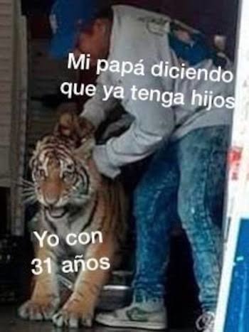Hay quienes tienen 40 años y no tienen hijos - meme